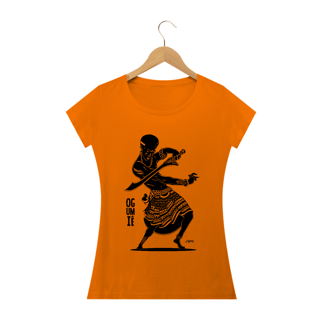 Nome do produto Camisa Baby Long - Coleção Orixás Encanto e Axé By Vinicius Targa - Ogumiê Ogum
