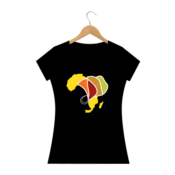 Camisa Baby long - Coleção Mulheres Afro - Chinara