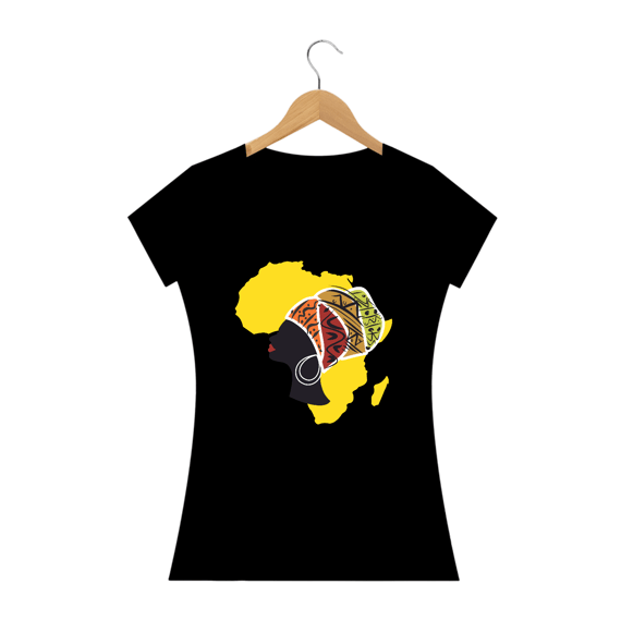 Camisa Baby long - Coleção Mulheres Afro - Zenabu