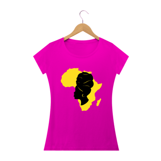 Nome do produto Camisa Baby long  - Coleção Mulheres Afro - Latifa