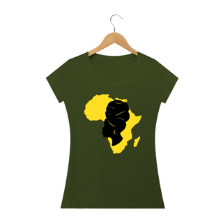 Nome do produto Camisa Baby long  - Coleção Mulheres Afro - Latifa