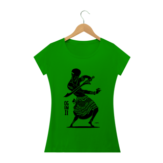 Nome do produto Camisa Baby Long - Coleção Orixás Encanto e Axé By Vinicius Targa - Ogumiê Ogum