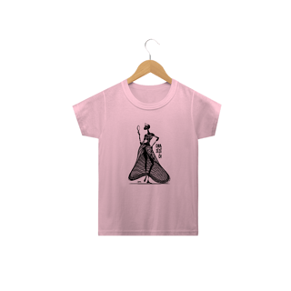 Nome do produto Camisa Infantil Unissex - Coleção Orixás Encanto e Axé By Vinicius Targa - Ora Iê Iê ô Oxum