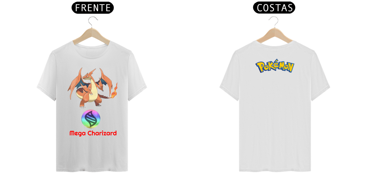 Nome do produto: Camiseta Mega Charizard Y