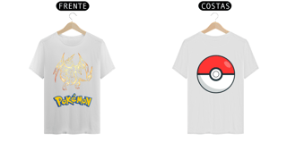 Camiseta Charizard dourado