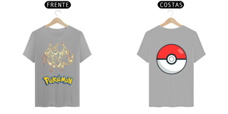 Nome do produto Camiseta Charizard dourado