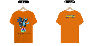 Nome do produto Camiseta Mega Charizard X