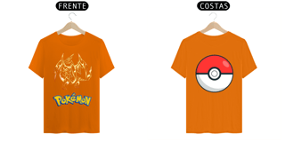 Nome do produto Camiseta Charizard dourado