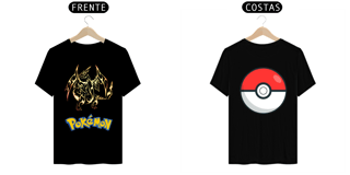 Nome do produto Camiseta Charizard dourado