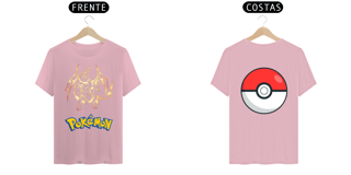 Nome do produto Camiseta Charizard dourado