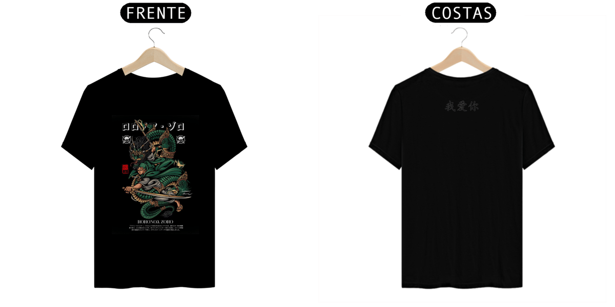Nome do produto: Camisa roronoa zoro