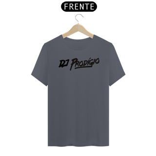 Nome do produto Camiseta Masculina DJ Prodígio -  Logo preto na frente - 6 cores