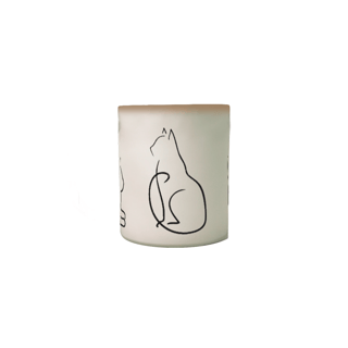 Nome do produto Caneca Mágica - Silhueta Gato