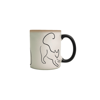 Nome do produto Caneca Mágica - Silhueta Gato