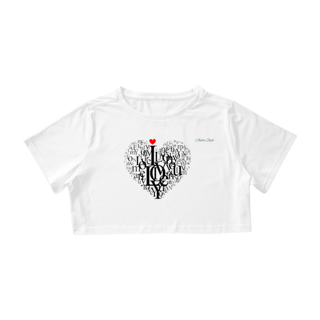 Nome do produto Camiseta Cropped Alpha Style Heart