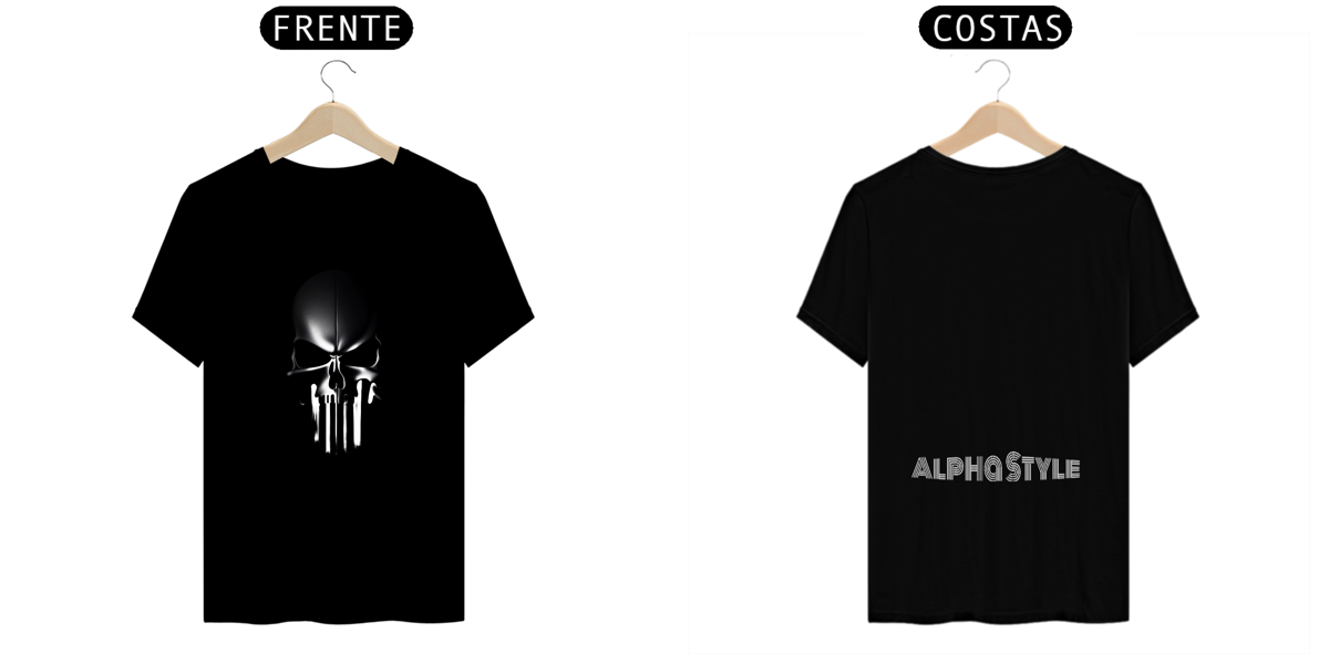 Nome do produto: Camiseta Alpha Style Steel Skull