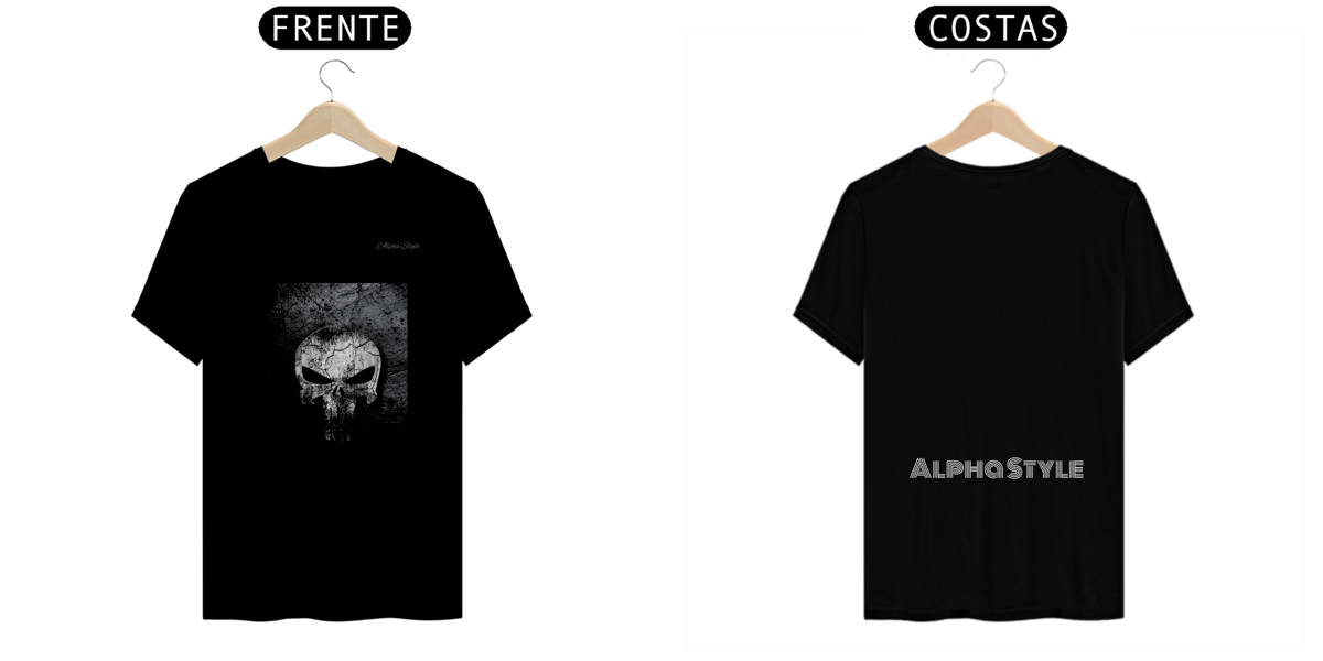 Nome do produto: Camiseta Alpha Style Mortal Punisher