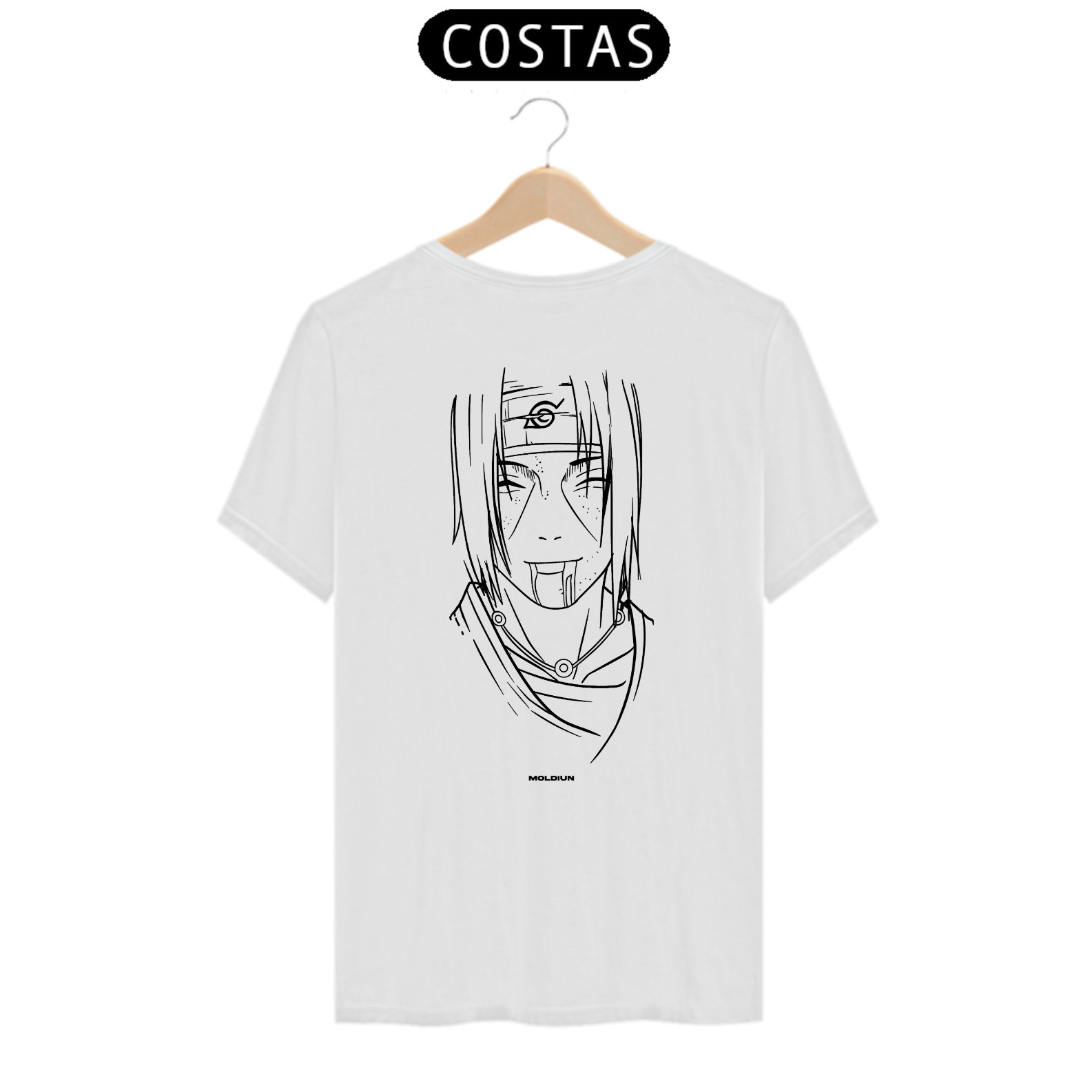 Itachi Uchiha - Naruto (estampa nas costas)