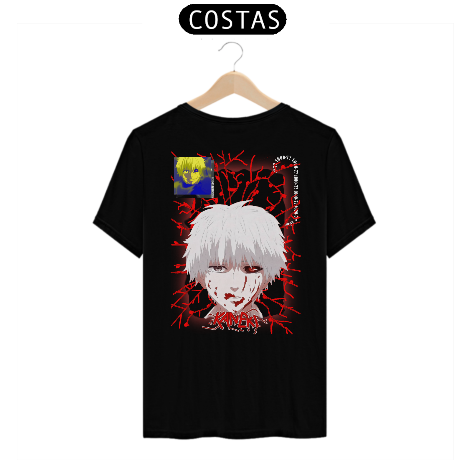 Kaneki - Tokyo Ghoul (estampa na costa)