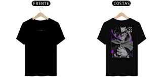 Nome do produto Asta - Black clover (frente e costas)