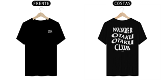 Nome do produto Member Otaku Club (frente e costas)