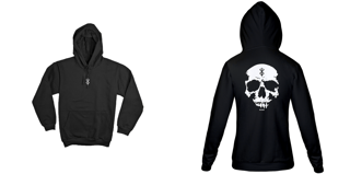 Nome do produto Caveira - Berserk (frente e costas)