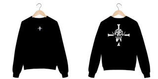 Nome do produto Barba Branca v.4 - One Piece (frente e costas)
