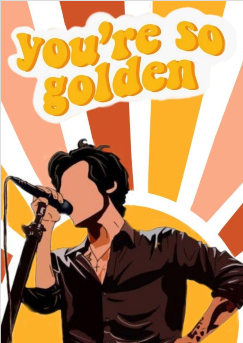 Nome do produto: Poster You\'re so Golden-Harry Styles