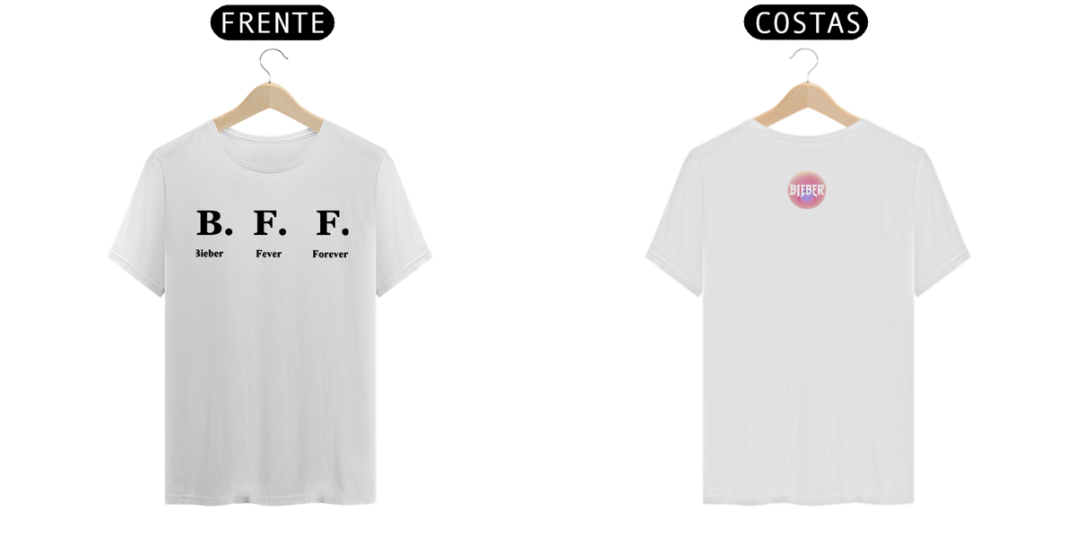 Nome do produto: T-shirt B.F.F-Justin Bieber