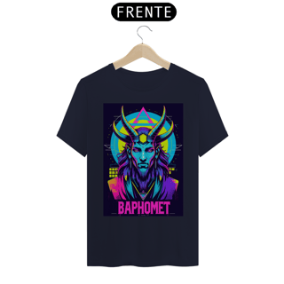 Nome do produto Camiseta PREMIUM 100% Algodão - Baphomet Cyber Ritual