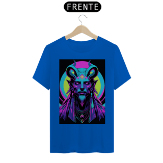 Nome do produto Camiseta PREMIUM 100% Algodão - Baphomet Neon Rebirth