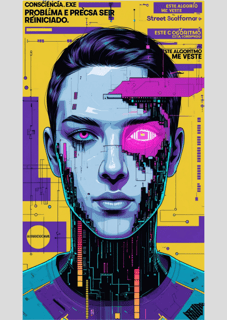 Nome do produto Poster O Algoritmo Me Veste – Hackeie o Sistema!