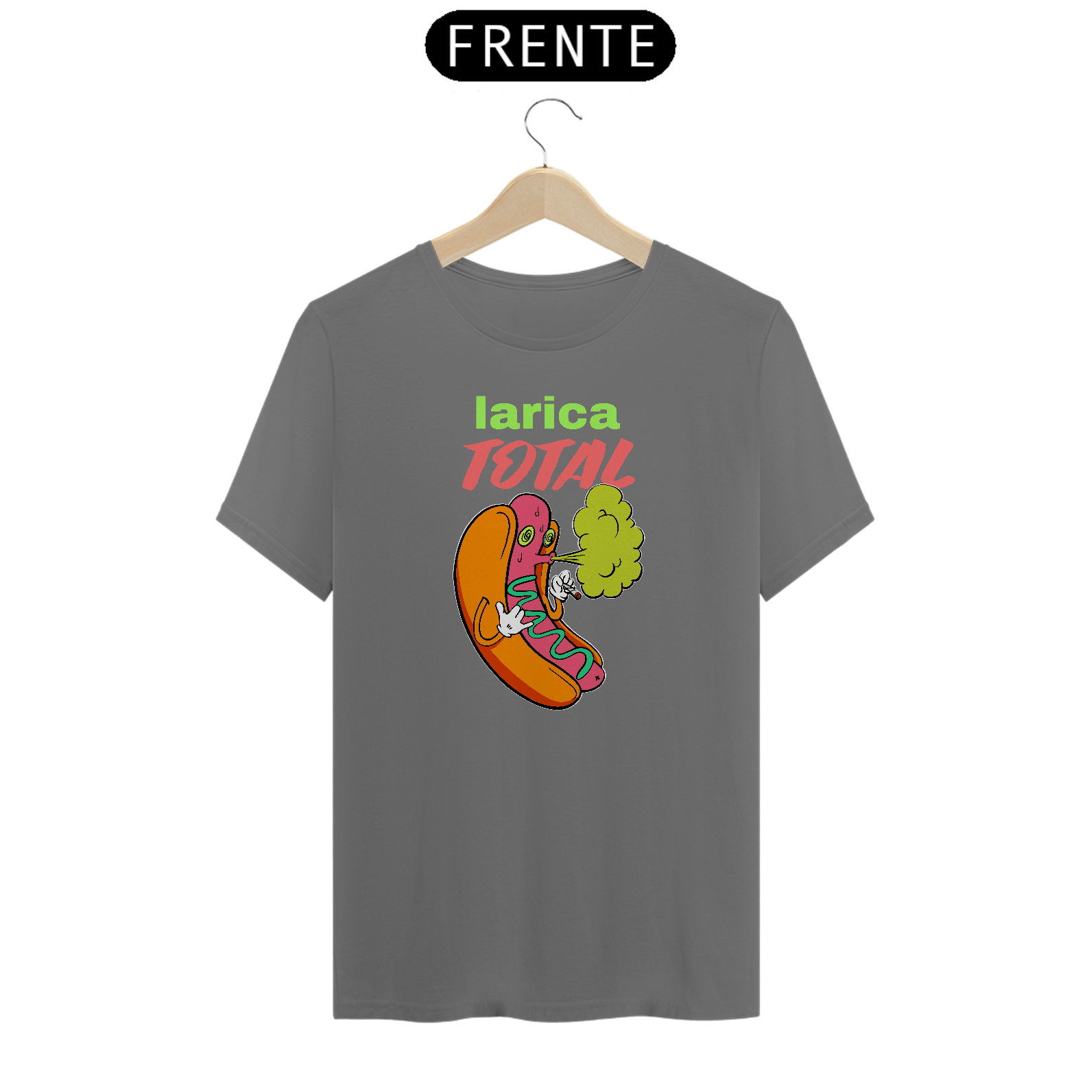 Camiseta Masculina Estonada Larica 100% Algodão