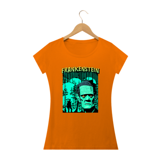 Nome do produto Camiseta Feminina Baby Long Frankenstein 100% Algodão