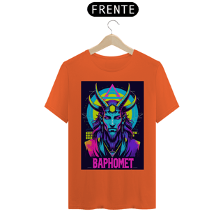 Nome do produto Camiseta PREMIUM 100% Algodão - Baphomet Cyber Ritual