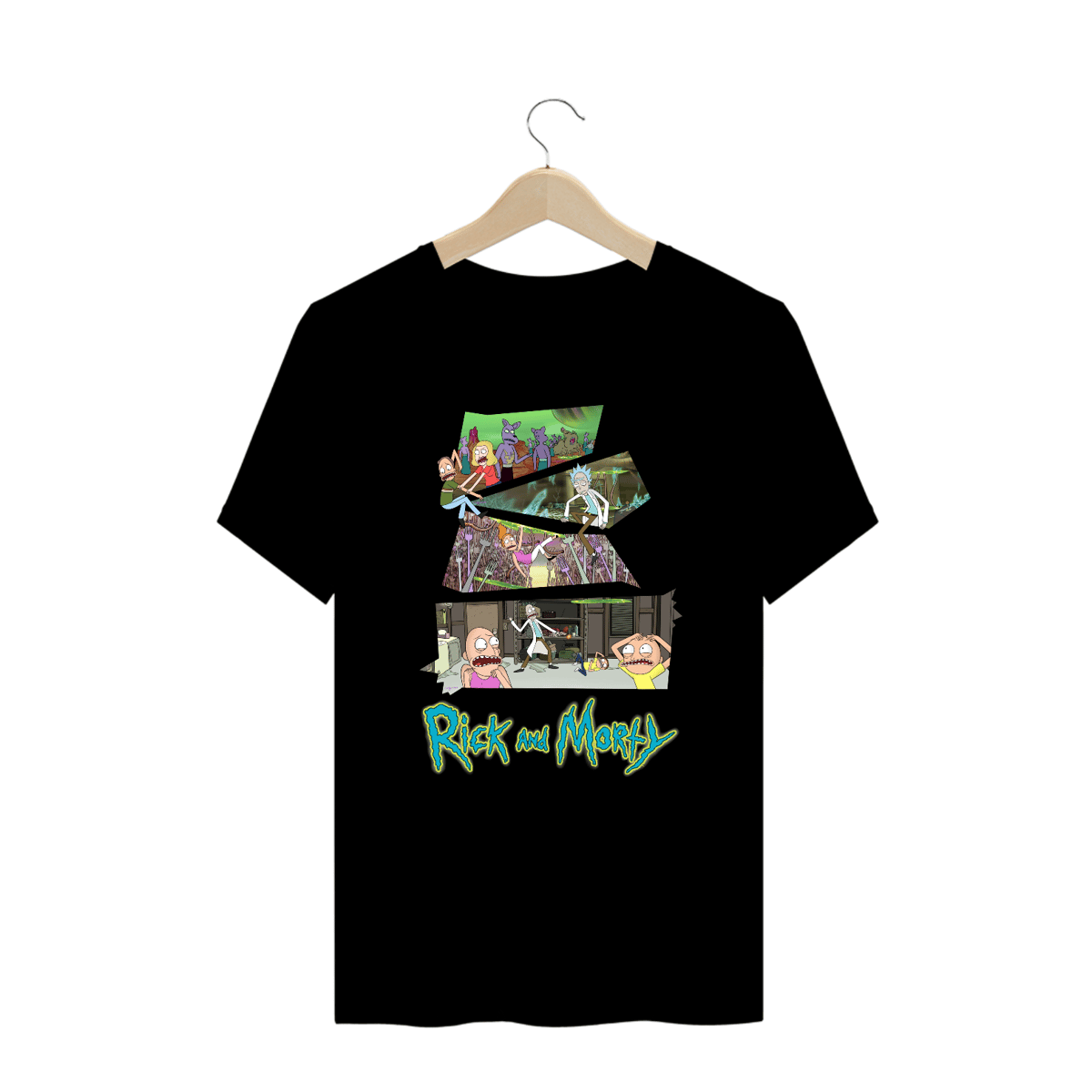 Nome do produto: Camiseta Rick and Morty Plus Size Oversized 100% Algodão