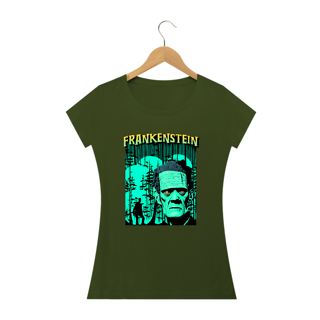 Nome do produto Camiseta Feminina Baby Long Frankenstein 100% Algodão