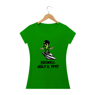 Camiseta Roswell E.T Baby Long 100% Algodão