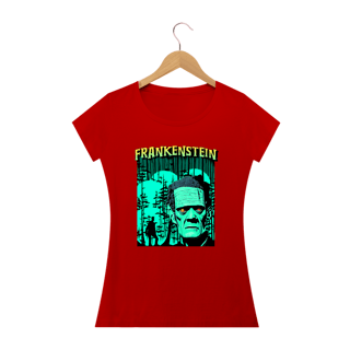Nome do produto Camiseta Feminina Baby Long Frankenstein 100% Algodão
