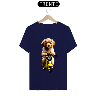 Nome do produtoCamiseta t-shirt clássic com cachorro na motoka