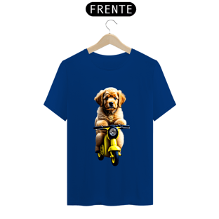 Nome do produtoCamiseta t-shirt clássic com cachorro na motoka