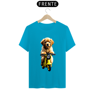 Nome do produtoCamiseta t-shirt clássic com cachorro na motoka