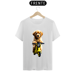 Nome do produtoCamiseta t-shirt clássic com cachorro na motoka