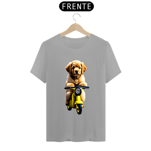 Nome do produtoCamiseta t-shirt clássic com cachorro na motoka