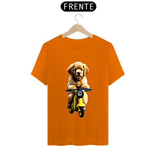 Nome do produtoCamiseta t-shirt clássic com cachorro na motoka