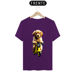 Nome do produtoCamiseta t-shirt clássic com cachorro na motoka