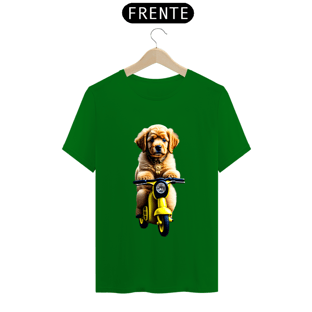 Nome do produtoCamiseta t-shirt clássic com cachorro na motoka
