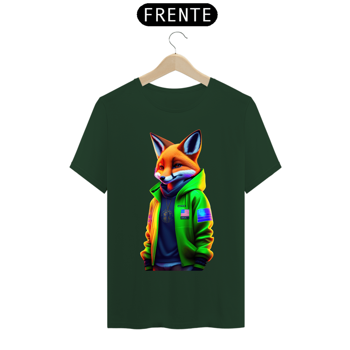Nome do produto: camiseta t-shirt clássic com raposa style