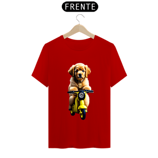Nome do produtoCamiseta t-shirt clássic com cachorro na motoka