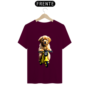 Nome do produtoCamiseta t-shirt clássic com cachorro na motoka
